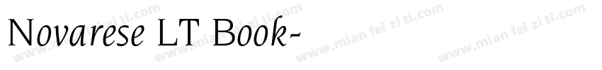 Novarese LT Book字体转换